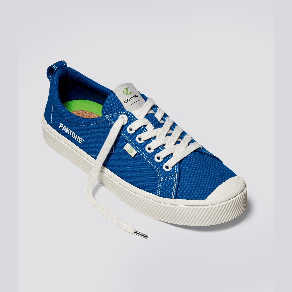 OCA LOW Cariuma Low Top Tela Bleu Homme | UIU-0709813